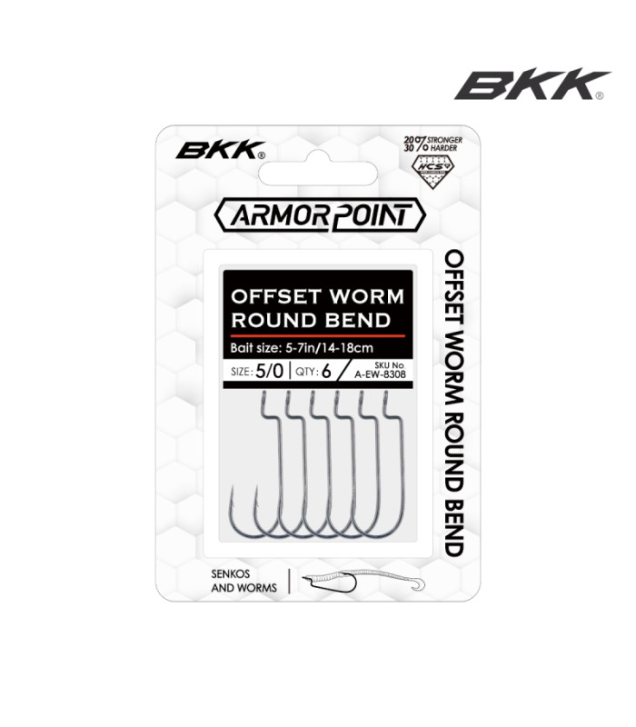 Офсетни куки BKK ARMORPOINT OFFSET WORM ROUND BEND