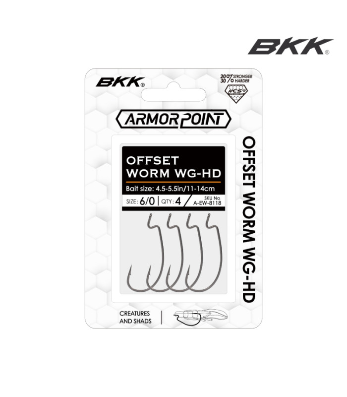 Офсетни куки BKK ARMORPOINT OFFSET WORM WG HD