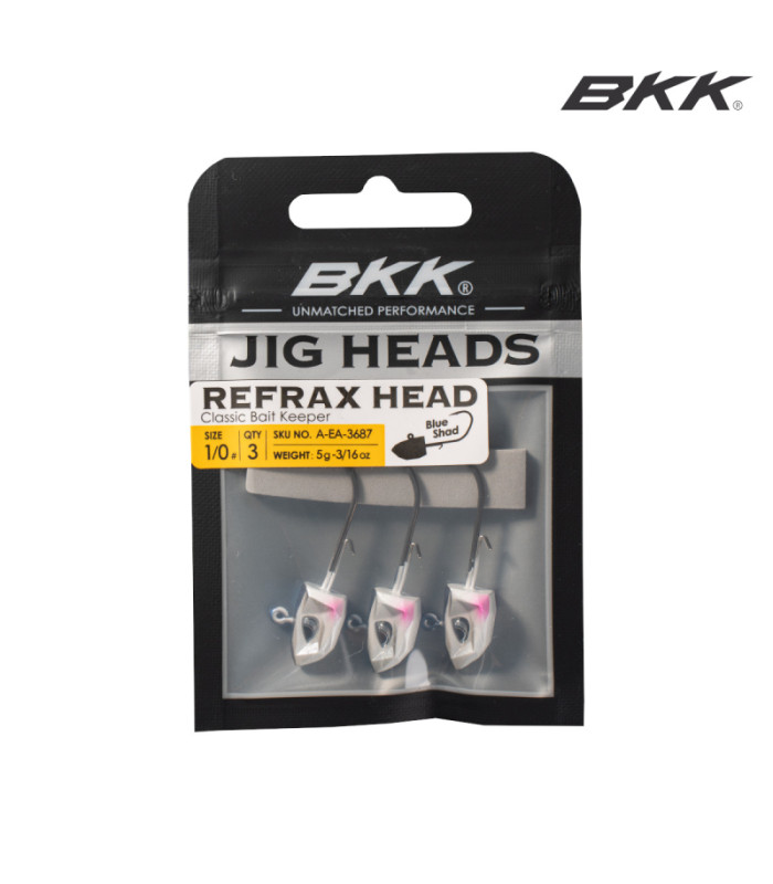 Джиг глави BKK REFRAX JIG - BLUE SHAD