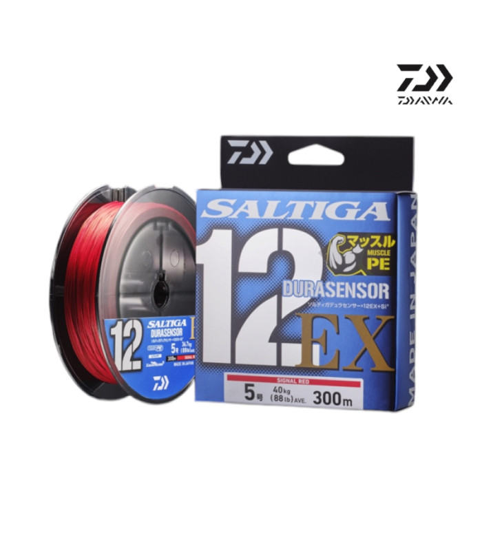 Плетено влакно DAIWA UVF SALTIGA DURASENSOR X12EX+Si3 300m Red