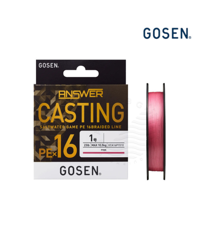Плетено влакно GOSEN ANSWER CASTING PE×16 200m PINK