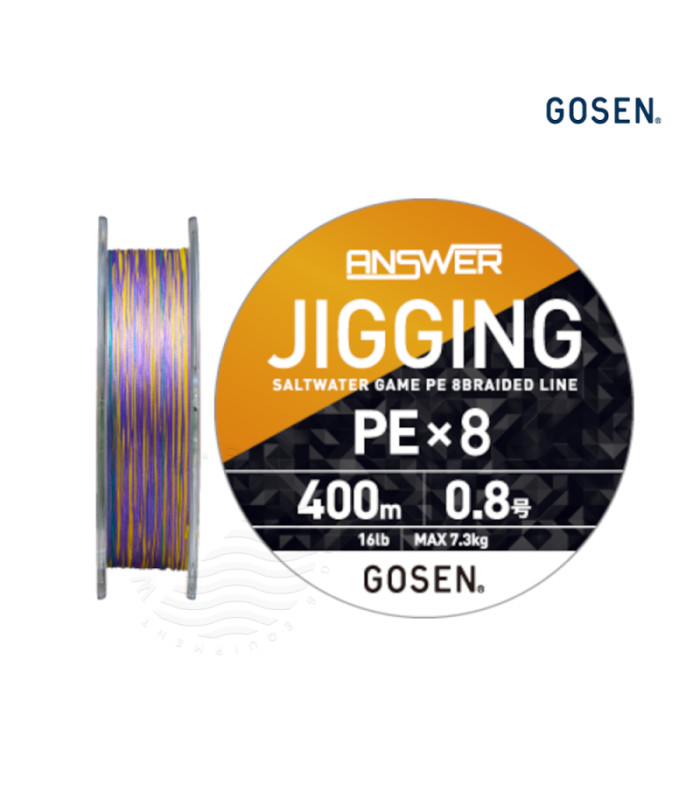 GOSEN ANSWER JIGGING PEx8 400m - MULTI COLOR