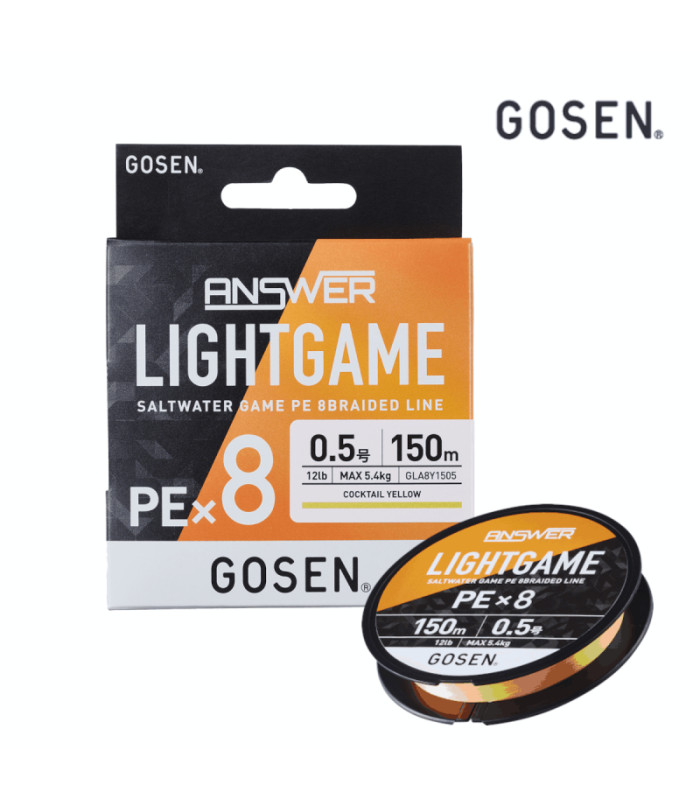 Плетено влакно GOSEN ANSWER LIGHT GAME PEx8