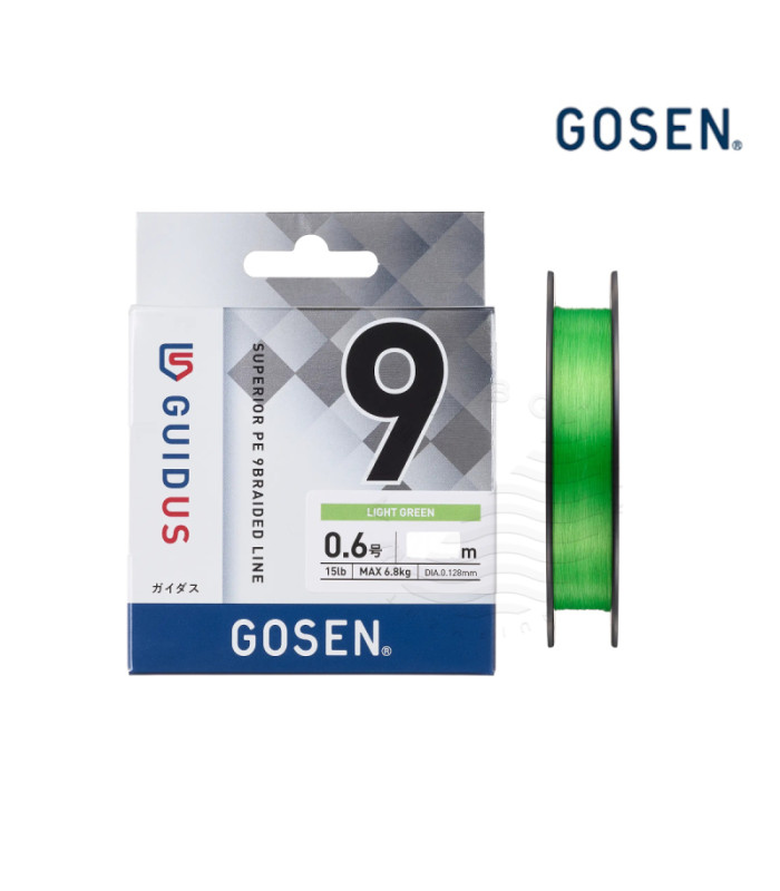 Плетено влакно GOSEN GUIDUS PE×9 150m LIGHT GREEN