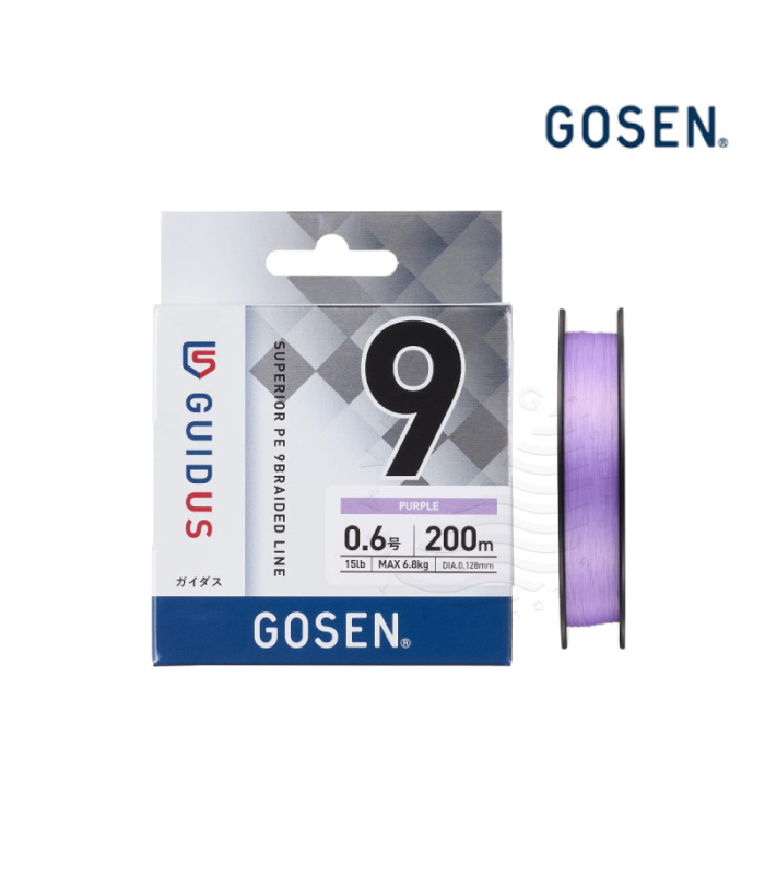 Плетено влакно GOSEN GUIDUS PE×9 200m PURPLE