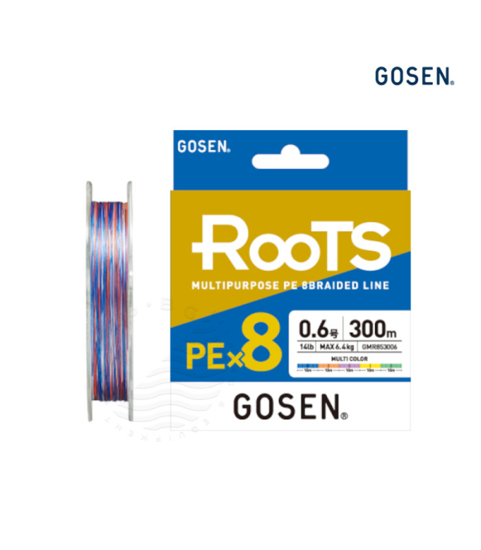 GOSEN ROOTS  PE×8 300m - MULTI COLOR