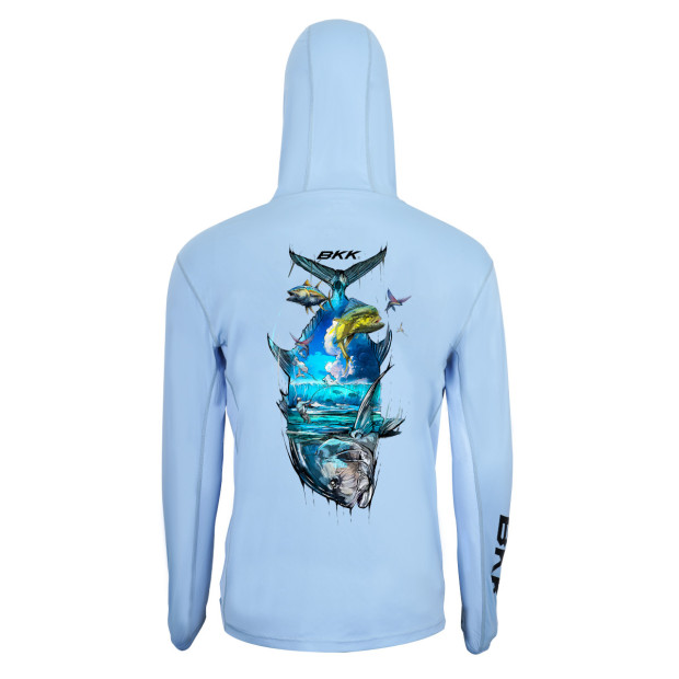 UV блуза с качулка BKK HOODED LONG SLEEVE PERFORMANCE SHIRT BRAND VALUES GT