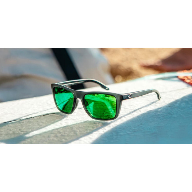 COSTA MAINSAIL MATTE BLACK GREEN MIRROR 580P