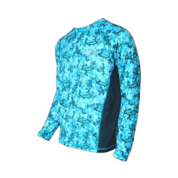 Мъжка UV блуза TORMENTER SPF50 SHIRT TEAL COMO