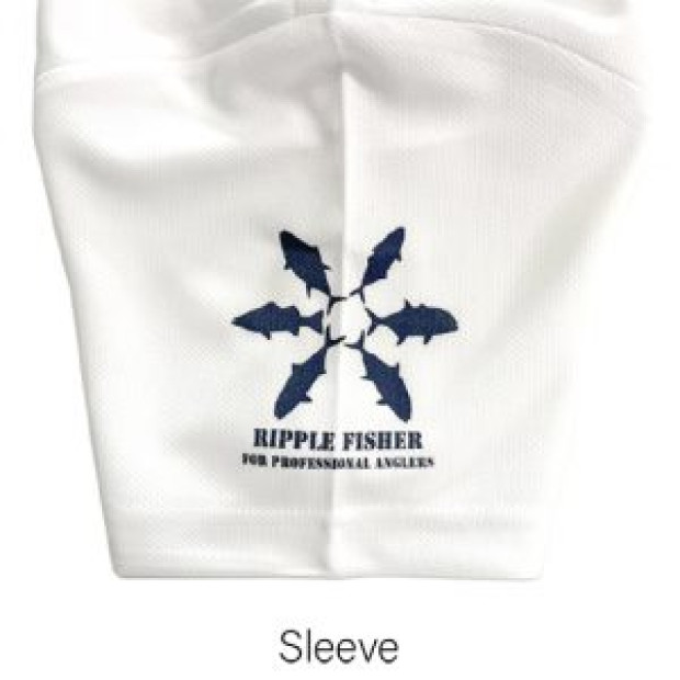 RIPPLE FIHSER POLO SHIRT - WHITE