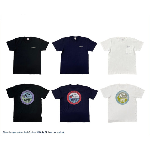 Тениска RIPPLE FIHSER DESIGN T-SHIRT - WHITE