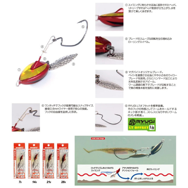 Джиг глава MAGBITE SWIMMING RIG VASSALLO - 21g