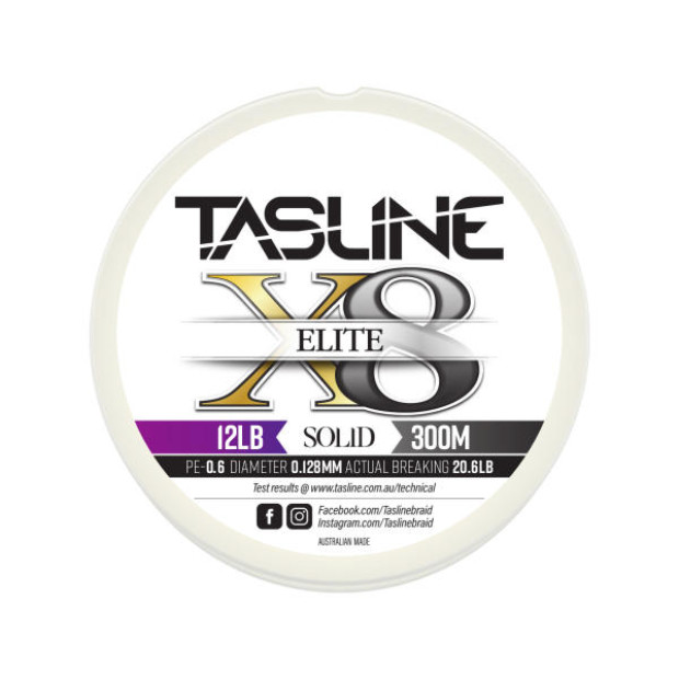 Плетено влакно TASLINE ELITE WHITE SOLID 300m