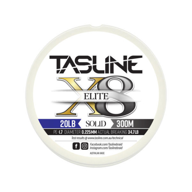 Плетено влакно TASLINE ELITE WHITE SOLID 300m