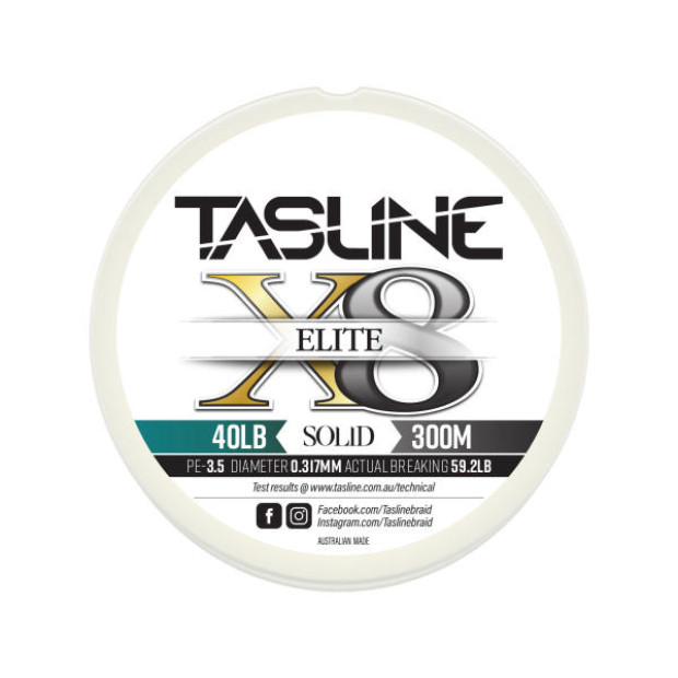 Плетено влакно TASLINE ELITE WHITE SOLID 300m