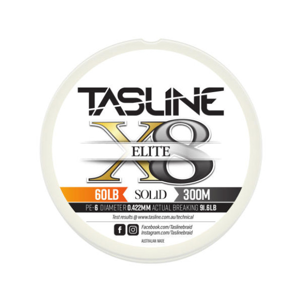 Плетено влакно TASLINE ELITE WHITE SOLID 300m