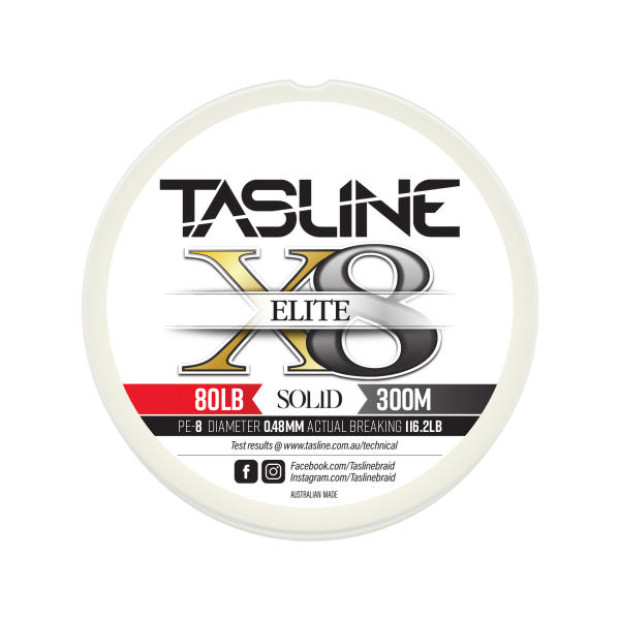 Плетено влакно TASLINE ELITE WHITE SOLID 300m