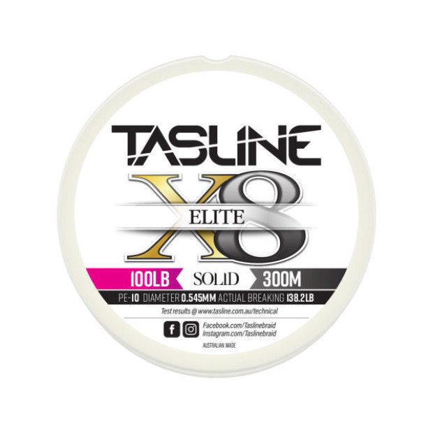 Плетено влакно TASLINE ELITE WHITE SOLID 300m