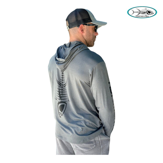 TORMENTER SPF HOODIE HEATHER CHARCOAL
