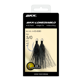 Единични куки BKK HOOKS LONE DIABLO - BUCKTAIL BLACK