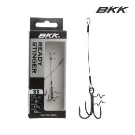 Тройни куки с метален повод BKK ASSIST SPEAR STINGER-7X7 WIRE SS - ZANDER