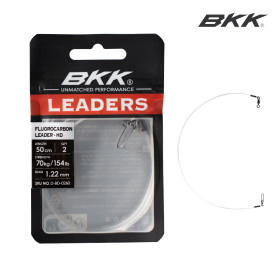 Флуорокарбонов повод с бърза връзка BKK FLUOROCARBON LEADER - HD (Pike Snap)