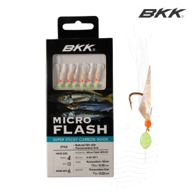 Чепаре BKK HOOKS MICRO FLASH NFA-01 - NATURAL FISH SKIN