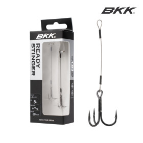 Тройни куки с метален повод BKK SPEAR STINGER-7X7 Wire - Zander