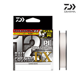 Плетено влакно DAIWA BAIT CASTING DURA SENSOR X 12EX+SI3 SP WHITE - 300m