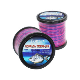 Монофилно влакно за тролинг FORTEX MARE TROLLING - PINK/BLUE - 1000m