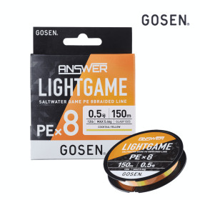 Плетено влакно GOSEN ANSWER LIGHT GAME PEx8