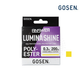 Полиестер GOSEN ANSWER LUMINA SHINE 200m Yellow