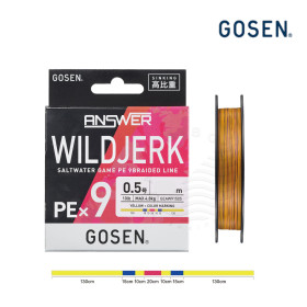 Плетено влакно GOSEN ANSWER WILD JERK PE×9 SINKING 200m