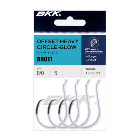 Куки за стръв BKK HOOKS OFFSET HEAVY CIRCLE GLOW