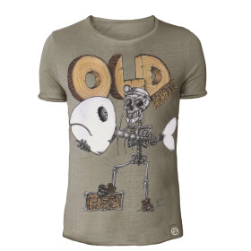 Тениска HS DESIGN VINTAGE T-SHIRT OLD SCHOOL 2.0