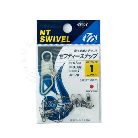 NT SWIVEL SAFETY SNAP NICKEL