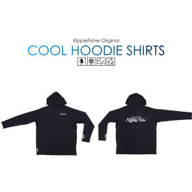 Блуза с UV защита RIPPLE FISHER COOL HOODIE SHIRT - BLACK