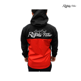 RIPPLE FISHER SHELL JACKET RED x BLACK