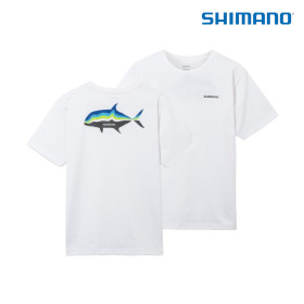 УВ тениска SHIMANO GRAPHIC QUICK DRY T-SHIRT SH-005W - WHITE