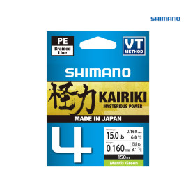 SHIMANO LINE KAIRIKI 4 MANTIS GRREN - 150m