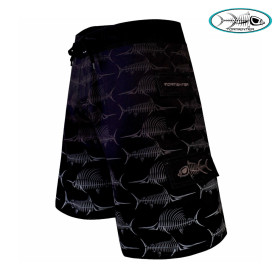 Сърфшорти TORMENTER SURF SHORT BILLFISH BONES BLACK FADE