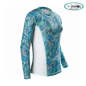 Дамкса UV блуза TORMENTER SPF LADIES PRINT TIDE POOL