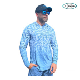 УВ суичър TORMENTER SPF HOODIE HAMMERHEAD CAMO BLUE