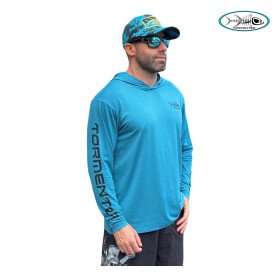 УВ блуза с качулка TORMENTER SPF HOODIE HEATHER TEAL